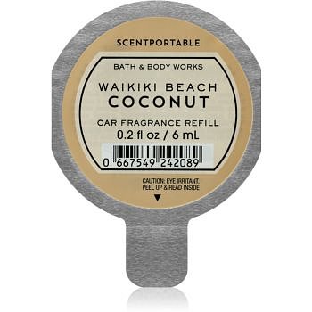 Bath & Body Works Waikiki Beach Coconut vůně do auta náhradní náplň 6 ml