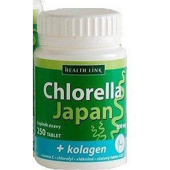 Chlorella Japan + kolagen tablety 250