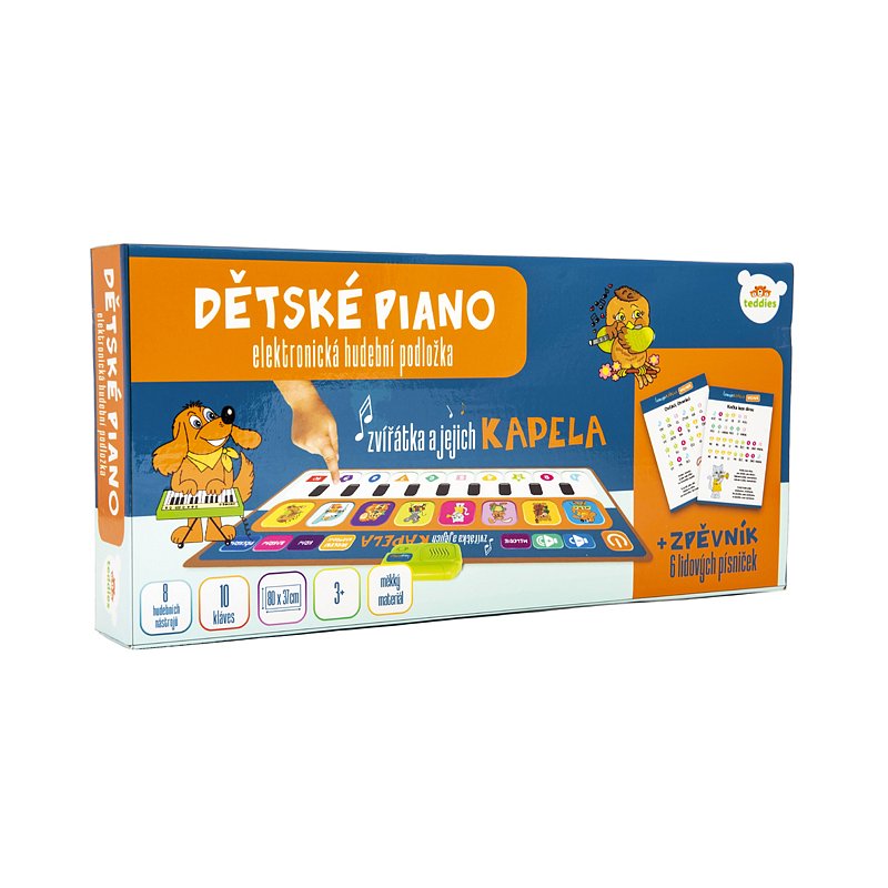 Teddies Elektronická hrací podložka pianko Zvířátka a jejich kapela