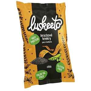 Luskeeto Luštěninové Krekry 40 g chia