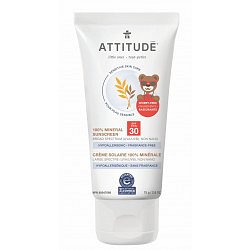 ATTITUDE Dětský opalovací krém na citlivou pokožku SPF30 75 g