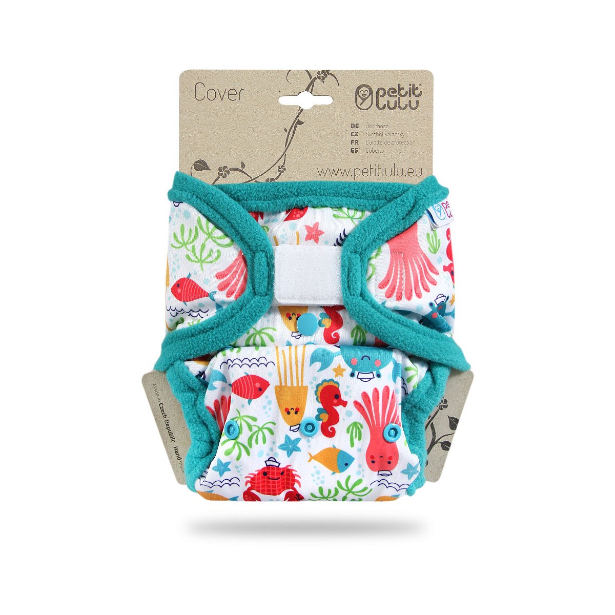 Petit Lulu Svrchní kalhotky suchý zip 1 ks laguna