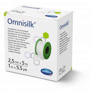 Náplast Omnisilk bílé hedvábí 2.5cmx5m 1ks