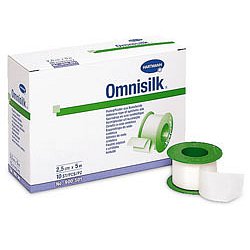 Náplast Omnisilk bílé hedvábí 2.5cmx5m 1ks