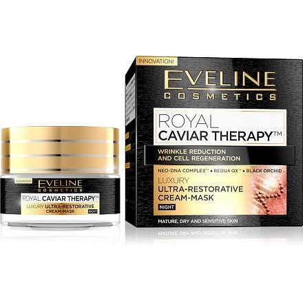 Royal Caviar - Protivráskový ultra výživný noční krém-maska