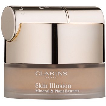 Clarins Face Make-Up Skin Illusion pudrový make-up se štětečkem odstín 114 Cappucino 13 g