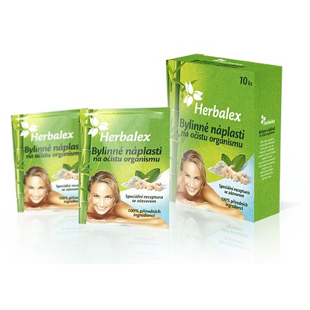 Herbalex bylin. detoxik. náplasti 10ks +40% gratis