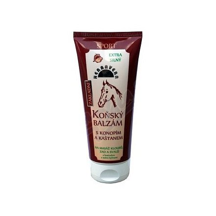Koňský balzám HERBAVERA konopí-kašt-kostiv.200ml tub