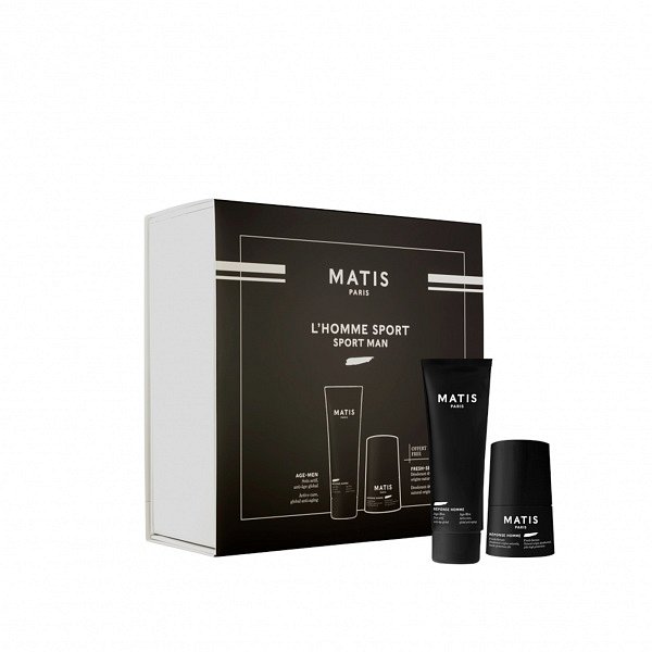 Matis Paris Réponse Homme New Sport Man Set dárková kazeta Age Men Cream 50 ml + Fresh Secure Deodorant 50 ml