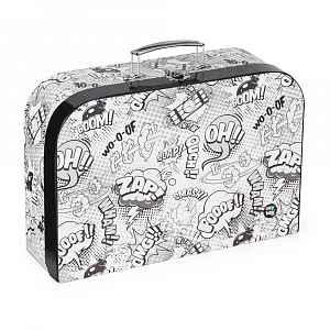Oxybag Kufřík lamino 34 cm Komiks White