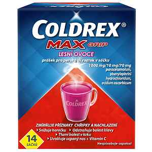 Coldrex MAXGrip horký nápoj lesní ovoce 14 ks