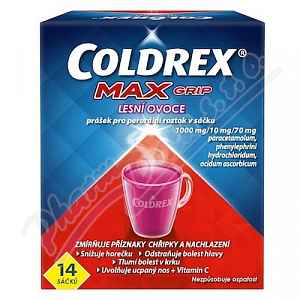 Coldrex MAXGrip horký nápoj lesní ovoce 14 ks