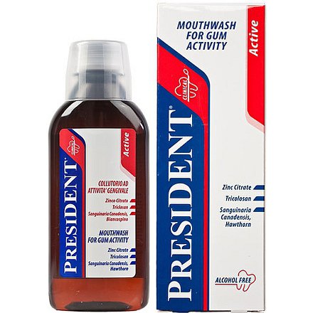 PresiDENT Ústní voda Active astring.antibakt.250ml