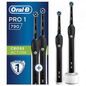 Oral-B PRO 790 Black oscilační kartáček 2 ks - 100 dní na vrácení zboží