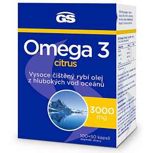 GS Omega 3 Citrus cps.100+50 - balení 2 ks