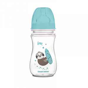 CANPOL BABIES Láhev TOYS 240ml 0% BPA - modrá