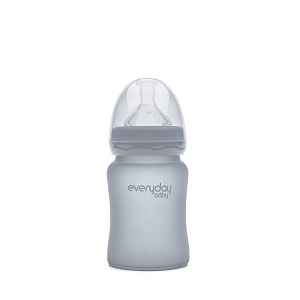 Láhev sklo, odolná, 150ml quiet grey