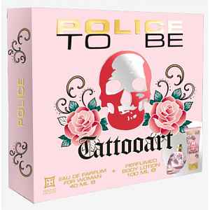 Police To Be TattooArt Woman set 2ks