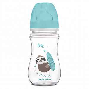 CANPOL BABIES Láhev TOYS 240ml 0% BPA - modrá