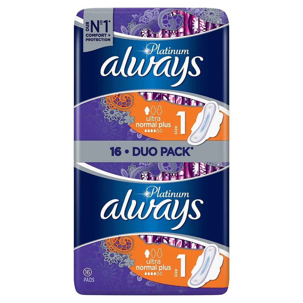 Always Platinum ultra normal plus 16