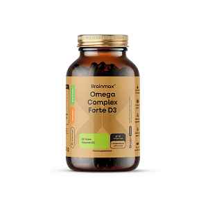 BrainMax® Omega Complex Forte D3, 30 softgel kapslí