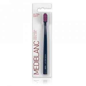 MEDIBLANC Zubní kartáček Ultra Soft 1 ks tmavě modrý