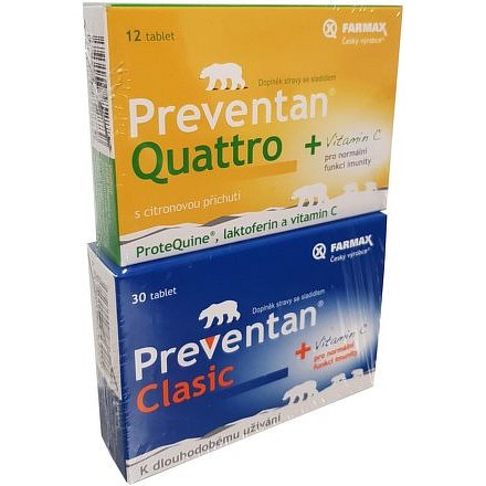 Preventan Clasic tbl.30 + Quattro citron tbl.12
