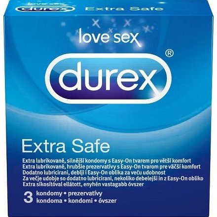 Prezervativ Durex Extra Safe 3ks