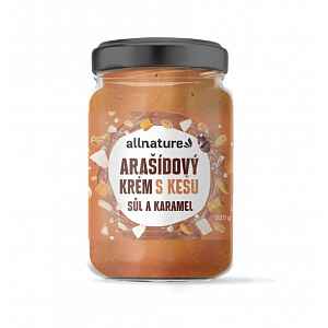 Allnature Arašídový Krém S Kešu Sůl A Karamel 920g