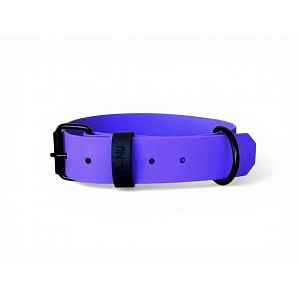 MA-NU Obojek Light Berry, Fialový, Kování: Černé, Obvod: 30 - 40 cm, Šířka: 3,8 cm