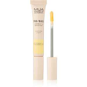 MUA Makeup Academy PRO/BASE Colour Corrector rozjasňující korektor odstín Correct & Brighten – Custard Light 10 ml