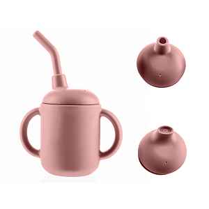 Zopa Silikonový hrníček 2v1, Old Pink 3