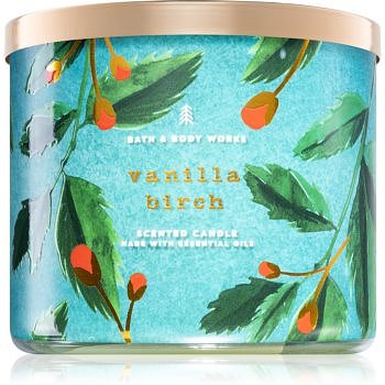 Bath & Body Works Vanilla Birch vonná svíčka 411 g