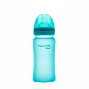 Láhev sklo, senzor, 240ml turquoise