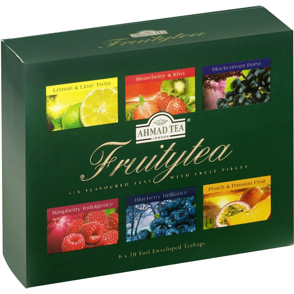 AHMAD TEA Fruity Tea Collection 60x2g v dárkové papírové kazetě