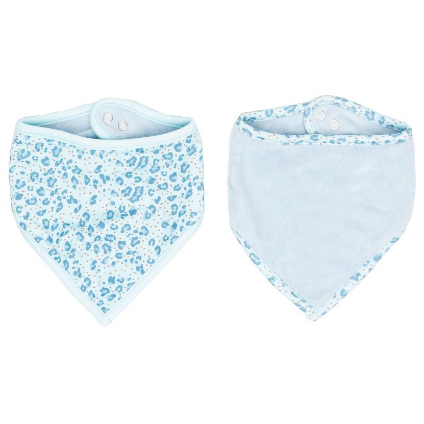 Bébé-jou Bandana slintáček Leopard Blue 2ks