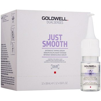 Goldwell Dualsenses Just Smooth vyhlazující sérum pro nepoddajné a krepatějící se vlasy  12x18 ml