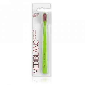 MEDIBLANC Zubní kartáček Ultra Soft 1 ks zelený