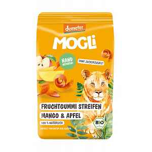 MOGLi BIO Ovocné pásky s psylliem mango a jablko 25 g
