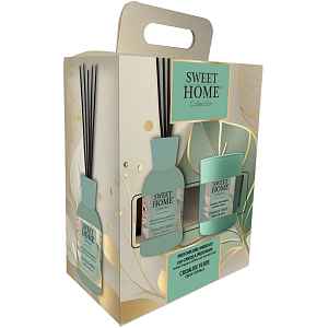Sweet Home Collection Dárková sada aroma difuzéru se svíčkou Green Chrysalys
