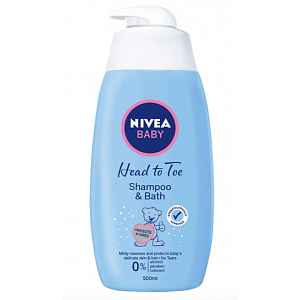 NIVEA Baby šampon a pěna do koupele 2v1 500ml