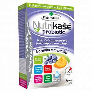 Nutrikaše probiotic meruňka a borůvka 180g (3x60g)