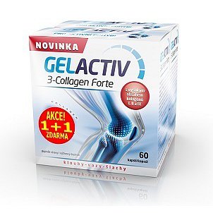 GelActiv 3-Collagen Forte 60+60 kapslí zdarma