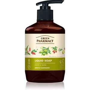 Green Pharmacy Olive & Goji Berry Liquid Soap tekuté mýdlo na ruce s pumpičkou 460 ml