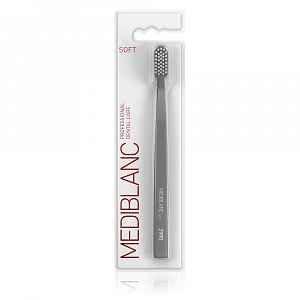 MEDIBLANC Zubní kartáček Soft 1 ks šedý