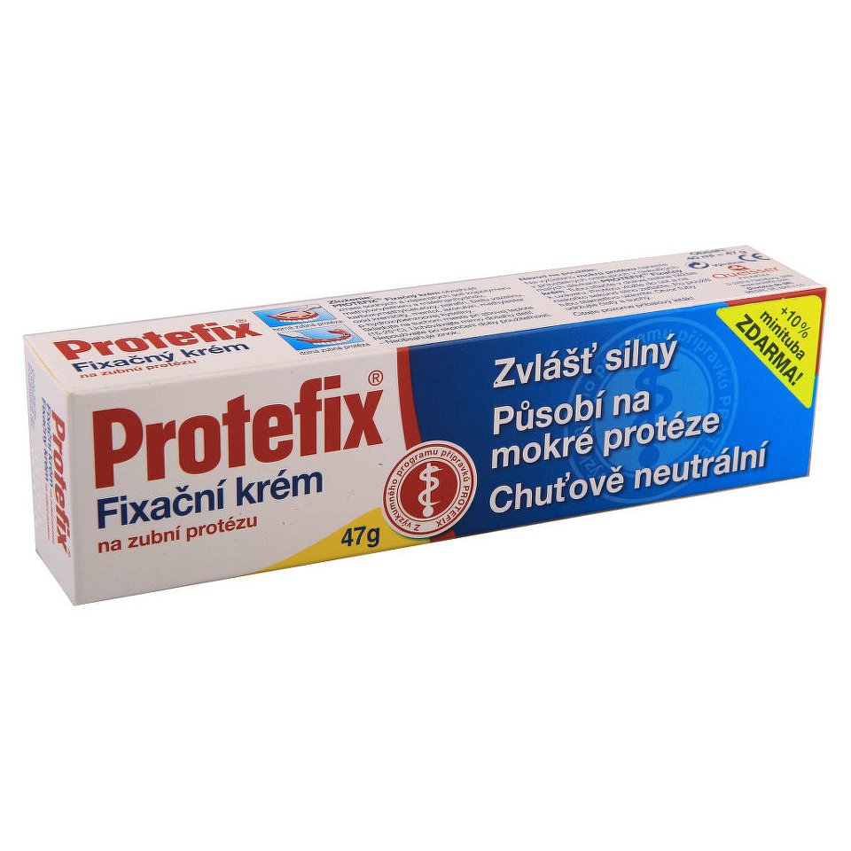Protefix Fixační krém 47g + 4ml - II.jakost