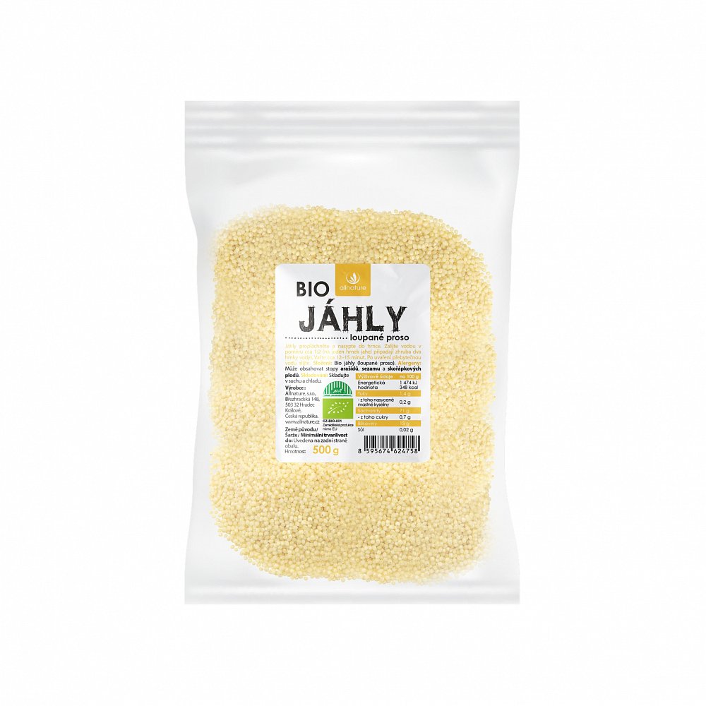 ALLNATURE Jáhly BIO 500 g