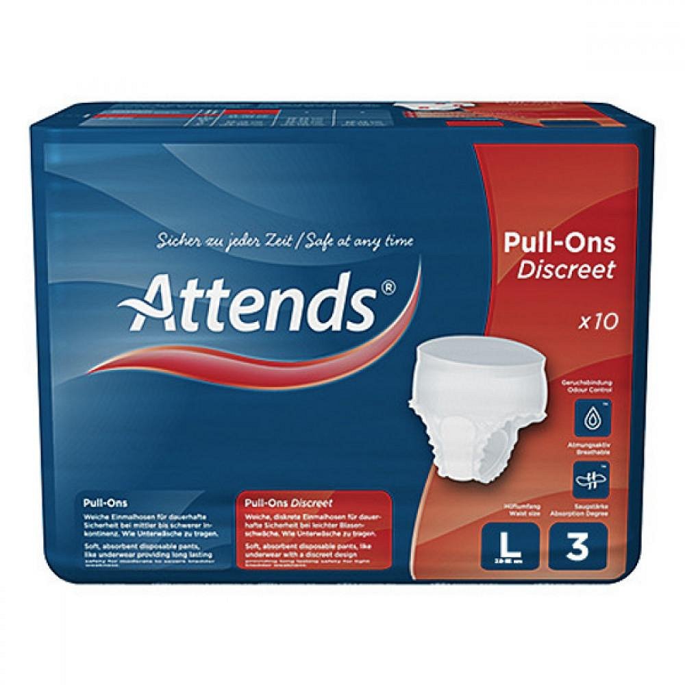 Attends kalhotky absorbční Pull-Ons Discreet 3L 10 kusů