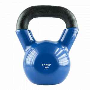 HMS Kettlebell pokrytý vinylem KN modrý - 6kg
