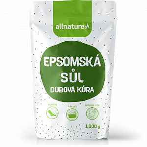 Allnature Epsomská sůl Dubová kůra 1000 g